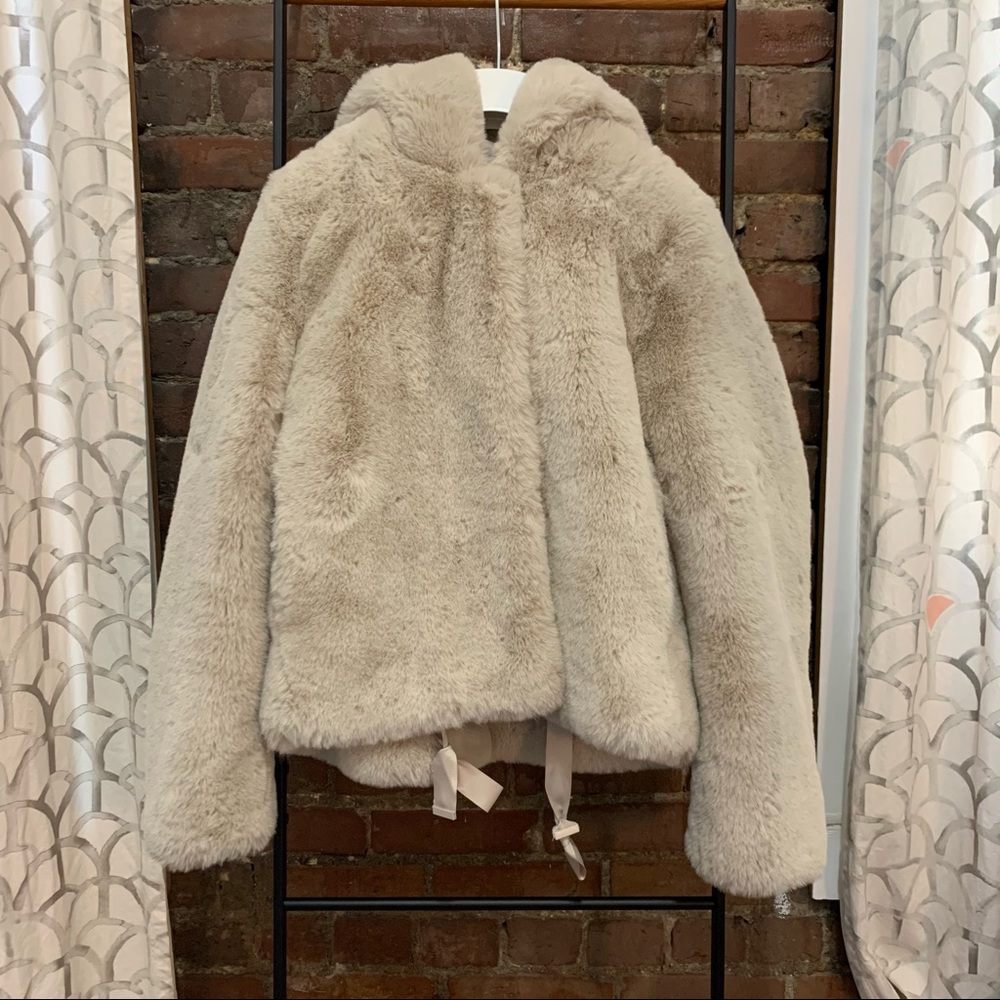 Sandro Faux Fur coat